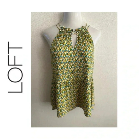 🆕Loft Floral Peplum Tank Top S🆕 - Picture 1 of 13